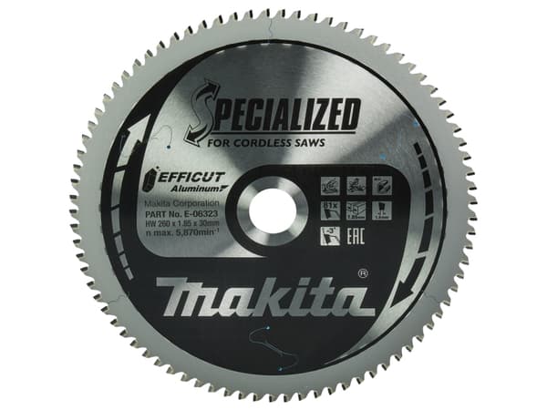 Makita E-06323, Klippskiva, Nedsänkt i mitten, Makita, 1,85 mm, Metallisk, Gjuten aluminium