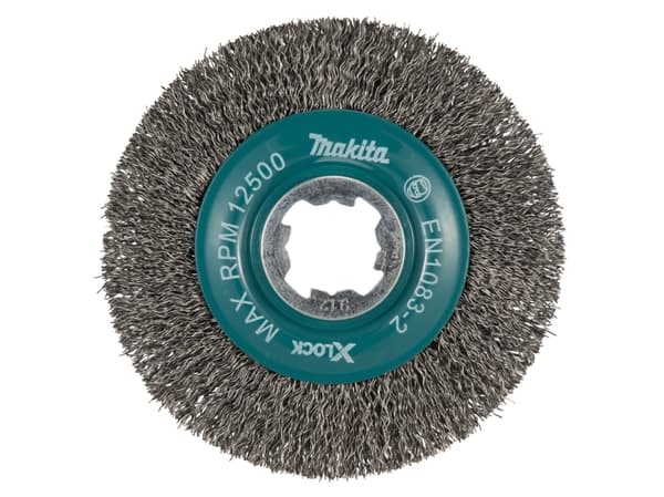 Makita - Stålborstskiva - för metall - 115 mm - X-LOCK - för Makita GA041GM201, GA044GZ; XGT GA041GZ
