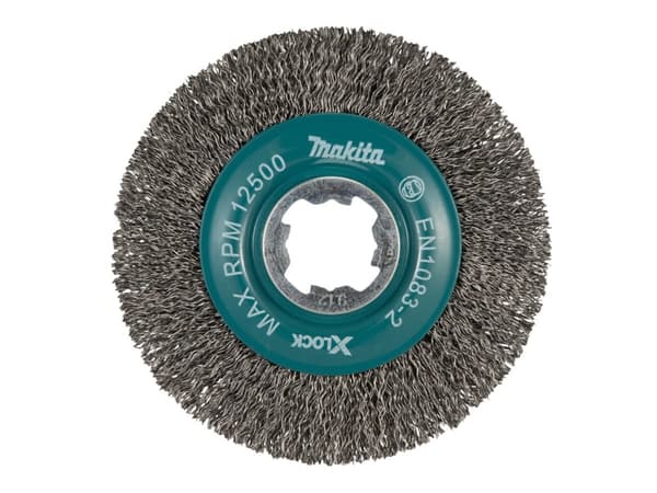 Makita - Stålborstskiva - för metall - 115 mm - X-LOCK - för Makita GA041GM201, GA044GZ; XGT GA041GZ