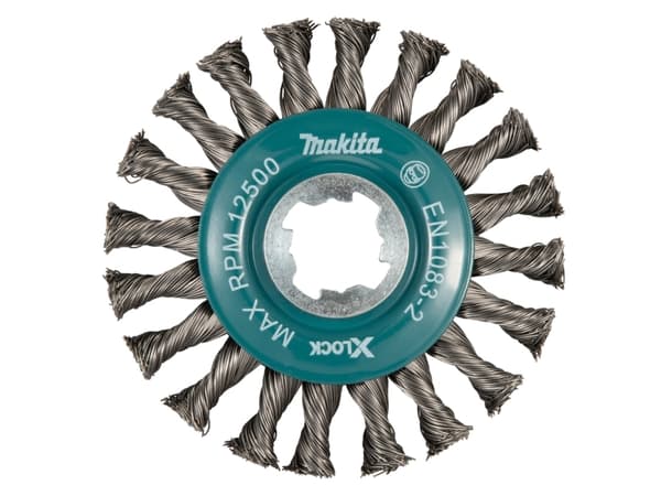 Makita D-73405, Kopp stålbørste, Nedtrykket senter, 11,5 cm, 12500 RPM
