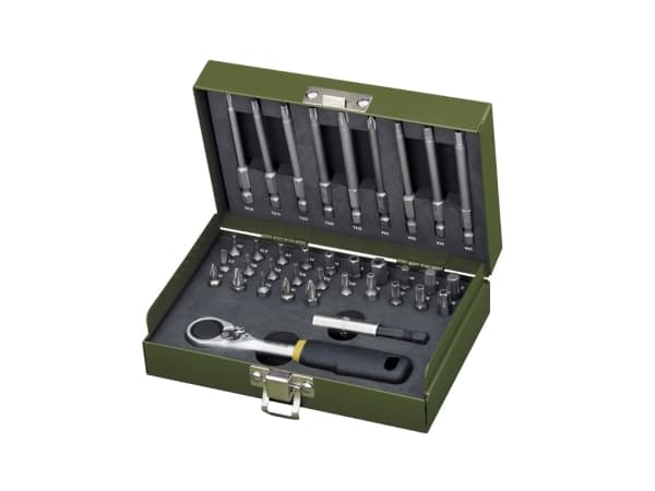 Proxxon 23 109, Kromivanadiini-teräs, 36 kpl, Musta, Terästä, Musta, 1/4"