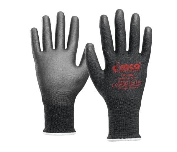 Cimco 141211, Verkstedhansker, Sort, XXL, Kuttbestandig