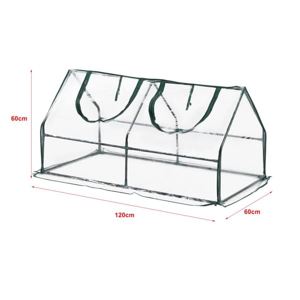 Växthus Laubach 120x60x60 cm [en.casa]