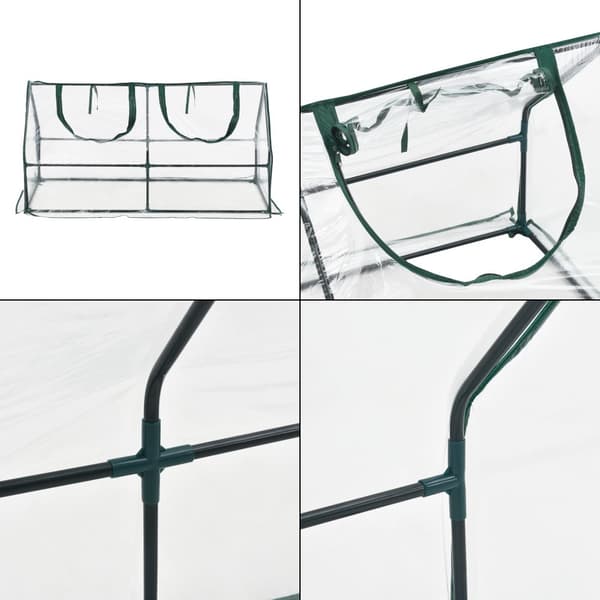 Växthus Laubach 120x60x60 cm [en.casa]