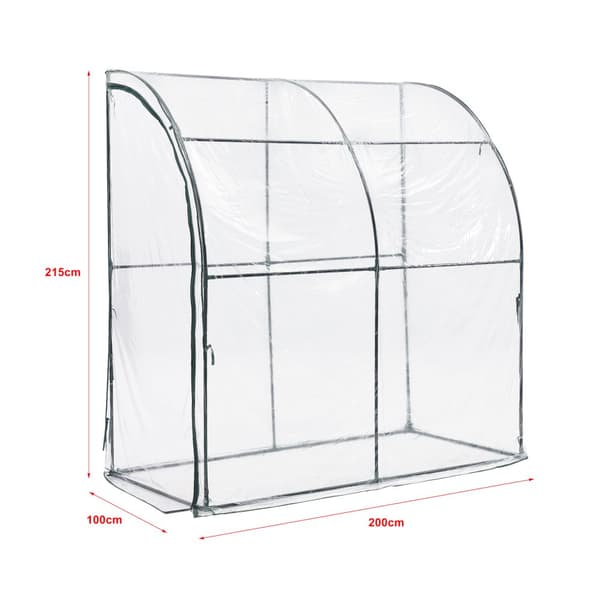 Växthus Juta 100x200x215 cm [en.casa]