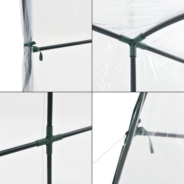 Växthus Juta 100x200x215 cm [en.casa]
