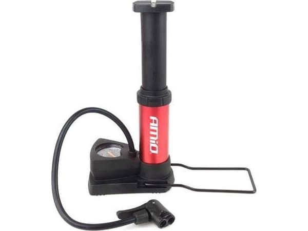 Pompka nożna mini pu03 metalo sp. su manometrem amio-02147