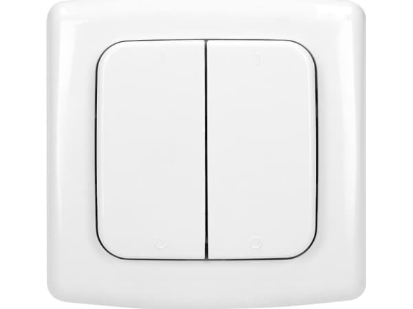 ORNO SMART HOME DOBBEL OVERFLATEMONTERT BRYTER MED RADIOSENDER