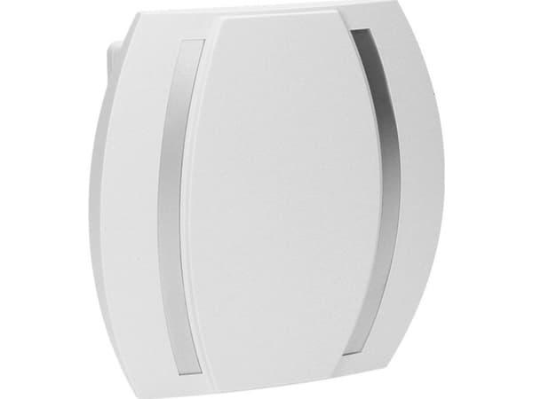 Tofarget elektromekanisk klokke KAMELEON 230V, hvit-sølv ELLER-DP-VD-163/W-G