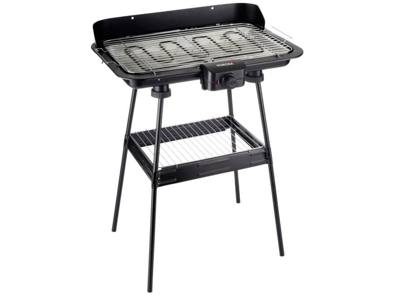 Korona BBQ Stand Grill XXL, 2200 W, Grill, Elektrisk, Matlagningsstation, Galler, Svart