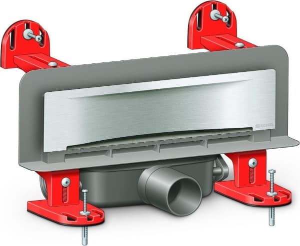 Kessel linjärt avlopp med vägggaller Scada Wave med LED-belysning 30cm (48003.43)