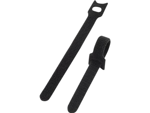 Basetech STD-150 Koukku ja silmukka kaapelinside kokoonpanoon Koukku ja silmukka staattinen silmukkaosa (L x S) 150 mm x 13 mm Musta 10 kpl