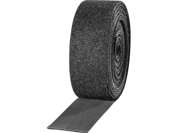 TOOLCRAFT KL25X2500C Burrebånd til samling Burrebånd statisk loop del (L x B) 2500 mm x 25 mm Sort 2 stk