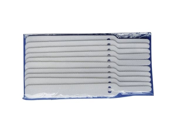 TRU COMPONENTS 800-010-Bag Koukku ja silmukka kaapelinside kokoonpanoon Koukku ja silmukka staattinen silmukka osa Valkoinen 10 kpl
