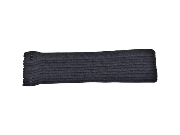 TRU COMPONENTS 802-330-Bag Koukku- ja silmukkakaapeliside kokoonpanoon Koukku- ja silmukkakaapeliside staattinen silmukkaosa Musta 10 kpl