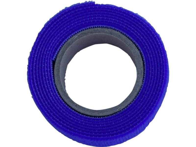 TRU COMPONENTS 910-131-Bag Burrebånd til samling Burrebånd statisk loop del (L x B) 1000 mm x 20 mm Blå 1 m