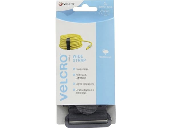 Velcro VEL-EC60329, Musta, 50 mm, 920 mm, 1 kpl