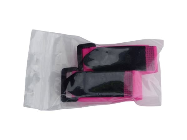 TRU COMPONENTS 688-454-Bag Burrebånd med sele Burrebånd statisk loop del (L x B) 300 mm x 25 mm Neonpink 2 stk 2 stk