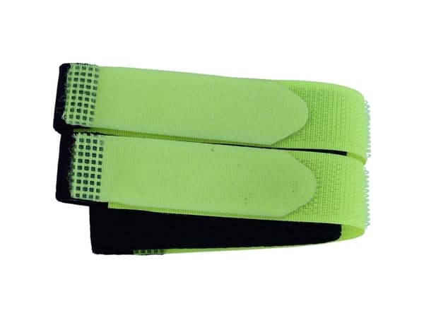 TRU COMPONENTS 693-656-Bag Burrebånd med sele Burrebånd statisk loop del (L x B) 400 mm x 20 mm Sort, Gul 2 stk