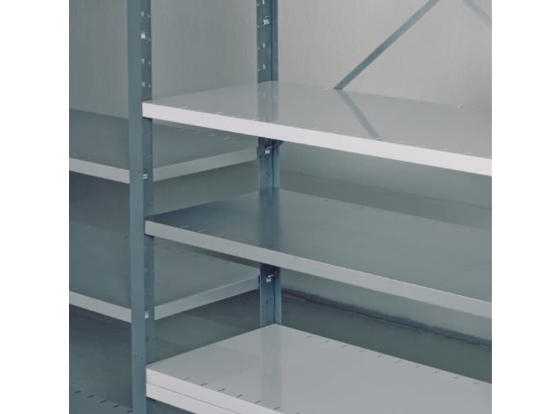 Hylla inkl. hyllkrok Förvaringshylla V06 1000x600mm ljusgrå