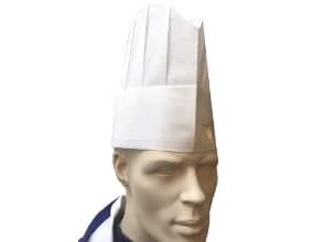 Kockhatt 23 cm Non-Woven rund topp, 4 st x 50 st/krt
