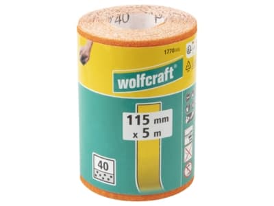 wolfcraft GmbH 4006885177208, Sandpapper, Sandpappersuppsättning för manuell slipning, P80, Metall, Trä, Orange, 115 mm