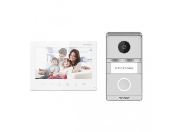 Hikvision Digital Technology DS-KIS101-P/FLUSH, 17,8 cm (7"), TFT, 1024 x 600 piksler, Sølv, Hvit, IP65, IK07