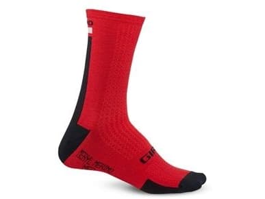 GIRO Socks HRC + MERINO WOOL dark red black gray r. M (GR-8053382)