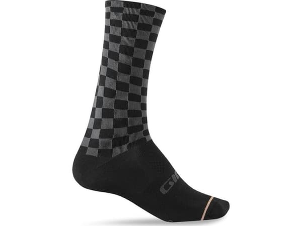 Giro Skarpety GIRO COMP RACER HIGH RISE checkered peach roz. M (40-42)