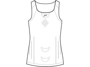 Fuse Staycool Megalight 140 women's sleeveless shirt white. M