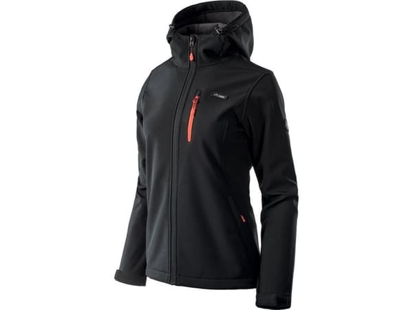 Elbrus SOFTSHELL IVER WO'S BLACK/SPICY ORANGE/ASPHALT L