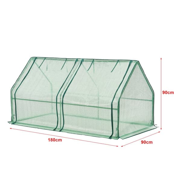 Växthus Nissewaard 180x90x90 cm [en.casa]