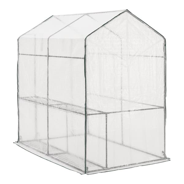 Växthus Oosterhout 120x186x190 cm [en.casa]