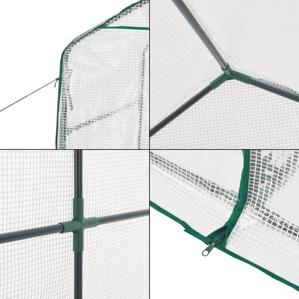 Växthus Oosterhout 120x186x190 cm [en.casa]