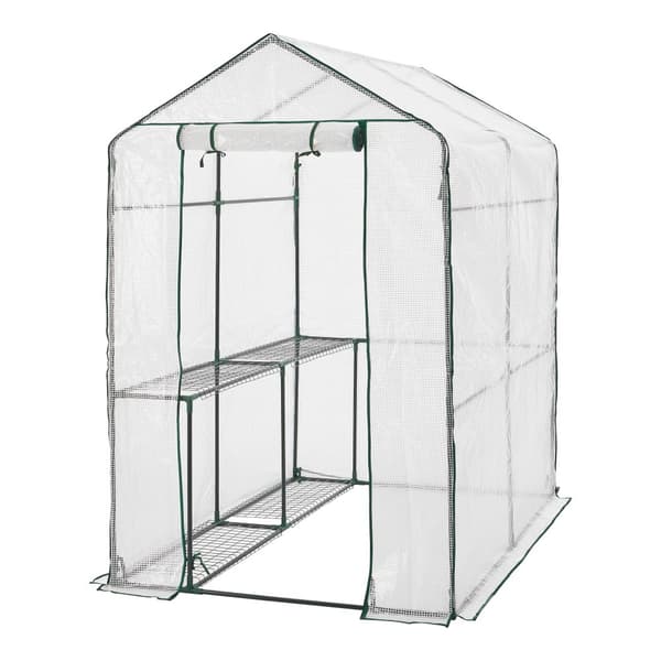 Växthus Oosterhout 120x186x190 cm [en.casa]