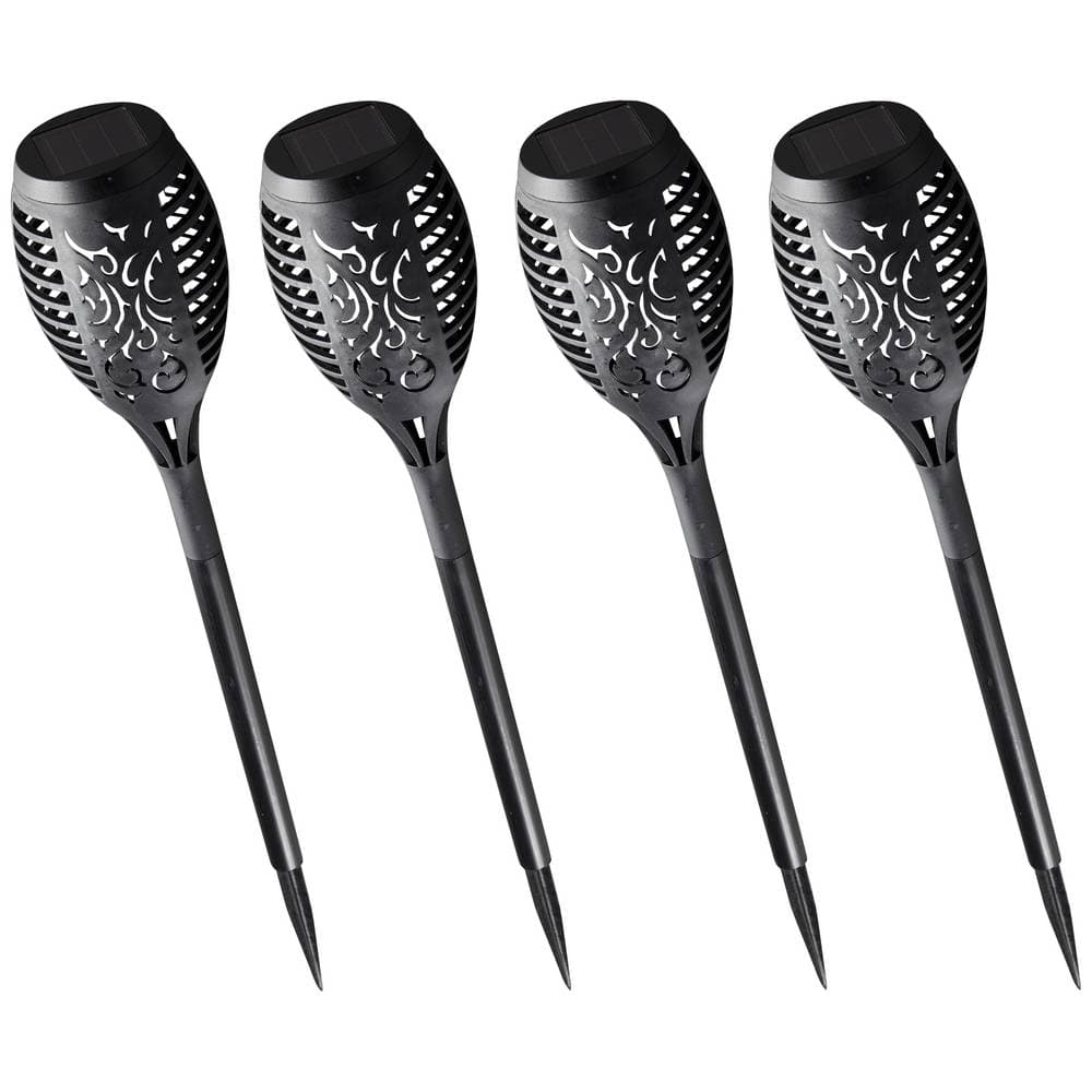 Heitronic LED-Trädgårdsbelysning Flame 500655 Set 4 st LED N/A Antracit