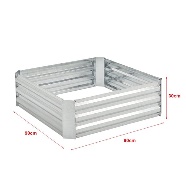 Odlingskrage Barneveld 90x90x30 cm [en.casa]