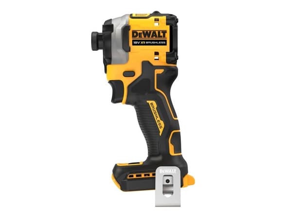 DeWALT DCF850N-XJ, Mutterdragare, Pistolhandtag, Svart, Gul, Bältesklämma, Upphängningshål, 3250 RPM, 1000 RPM