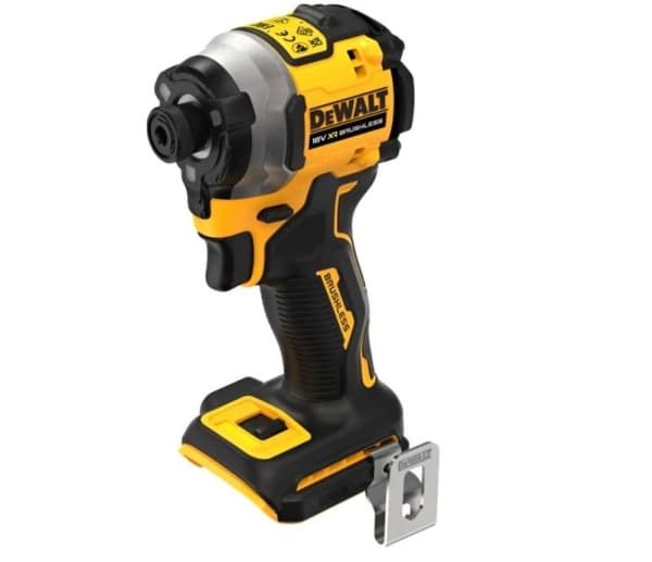 DeWALT DCF850N-XJ, Mutterdragare, Pistolhandtag, Svart, Gul, Bältesklämma, Upphängningshål, 3250 RPM, 1000 RPM