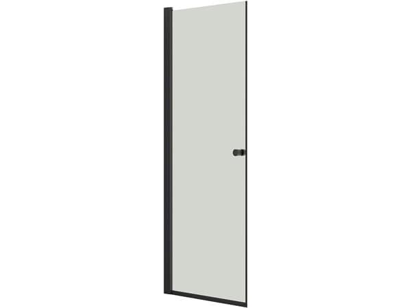 Dansani A81-03 brusedør 200 x 77-79 cm sort/klart glas