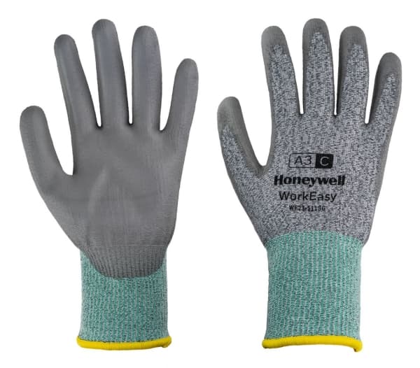 Honeywell WE23-5113G-11/XXL, Beskyttende votter, Grå, XXL, Workeasy, Slitebestandig, Punktering motstandsdyktig, Fiberglass, Polyurethan