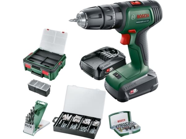 Bosch AKKUSLAGBOREMASKINE 18V 2X1,5AH S-BOX