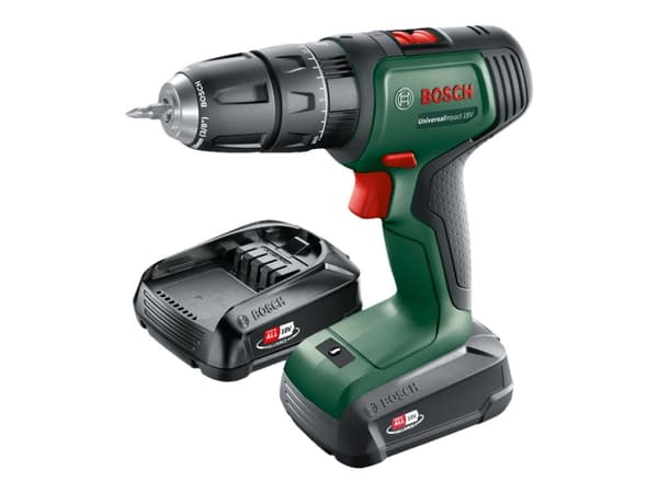Bosch UniversalImpact 18V - Hammerbor/driver - trådløs - 2 hastigheter - nøkkelfri borhylse 10 mm - 34 N·m - 18 V