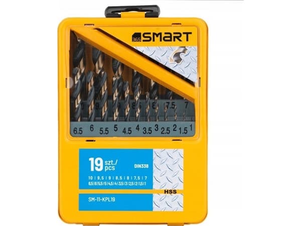 Drill Smart porasarja hss metalliin 19 kpl SM-11-KPL19