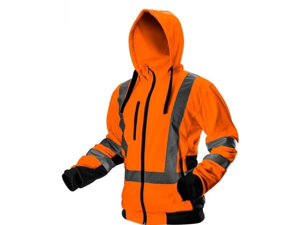 High visibility work jacket, orange, size XXL