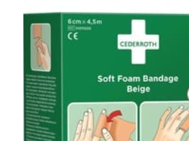 Bandage Cederroth, beige, 6 cm x 4,5 m