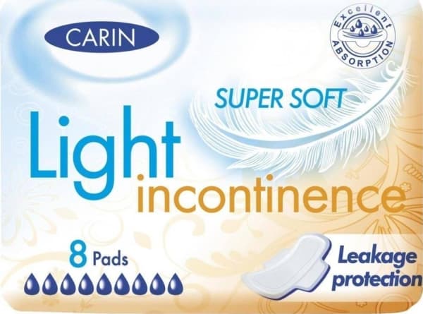 Cairn CARIN_Light inkontinenssi inkontinenssityynyt Super Soft 8kpl