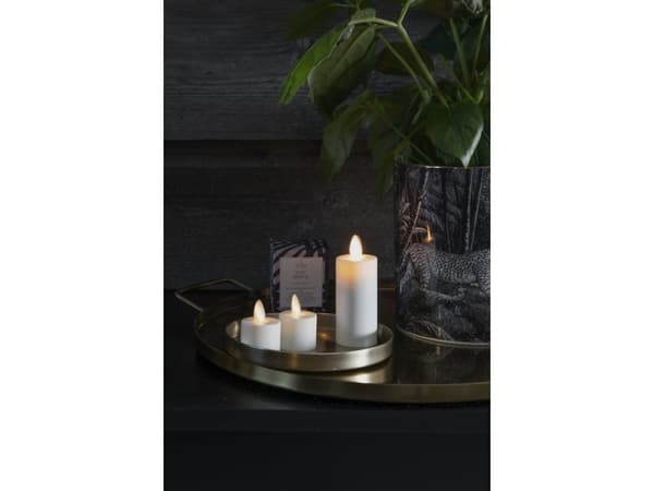 Konstsmide 1604-115 LED-fyrfadslys Sæt med 2 stk. Varmhvid (Ø x H) 3.5 cm x 5 cm