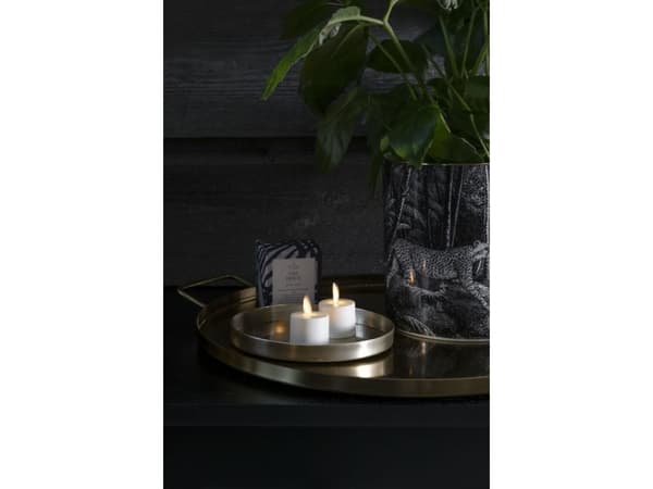 Konstsmide 1604-115 LED-fyrfadslys Sæt med 2 stk. Varmhvid (Ø x H) 3.5 cm x 5 cm