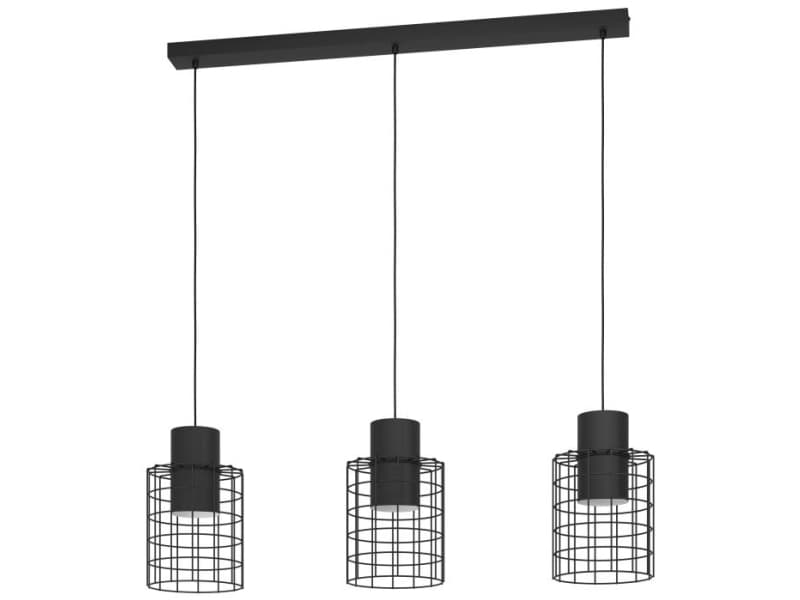 EGLO MILLIGAN LÅNG HYLLA 3XE27 L1030 SORT